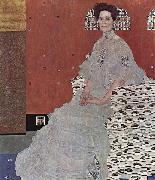 Gustav Klimt Portra der Fritza Riedler oil painting on canvas
